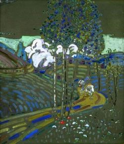 Peinture sur toile de Wassily Kandinsky White Cloud 1903 reproduction peinte à la main