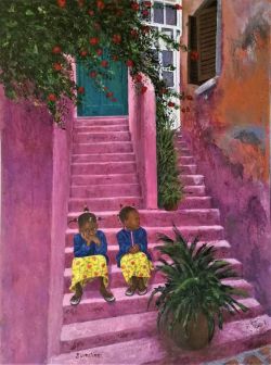 Wayne Sumstine The Girls On Punchbowl Road reproduction peinte à la main