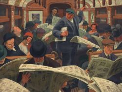 Weaver Hawkins Morning Underground 1922 reproduction peinte à la main