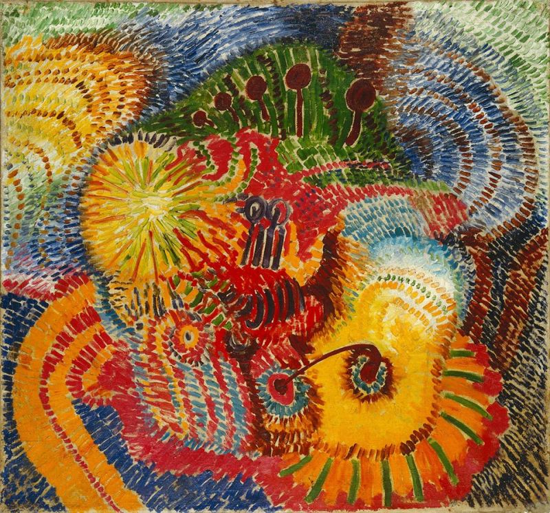 Wilhelm Morgner Composition - Radiant Landscape 1912
