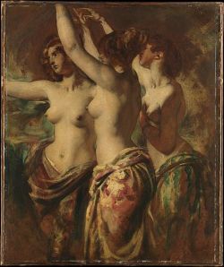 William Etty, The Three Graces 1830 reproduction peinte à la main