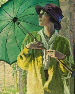 William John Leech, The Sunshade Ca.1913 reproduction peinte à la main