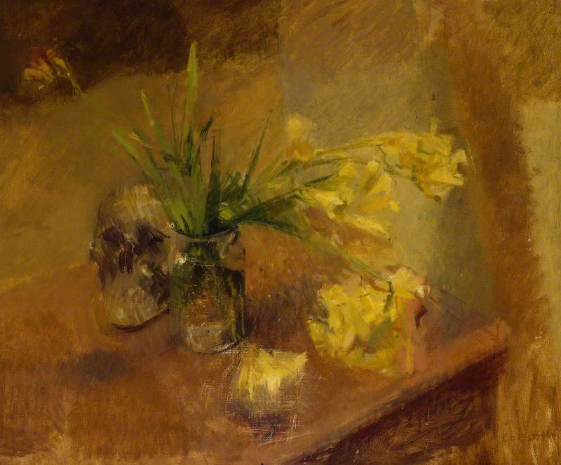 William Menzies, Coldstream Freesias With A Skull C. 1940