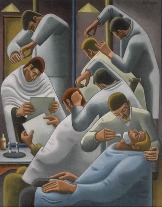 William Roberts The Barber Shop 1946