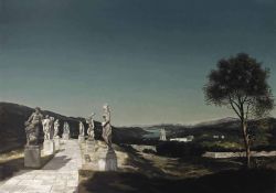 Peinture sur toile de Willink Carel Landscape With Seven Sculptures 1941 reproduction peinte à la main