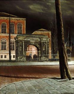 Peinture sur toile de Willink Carel Museum Bij Avond 1950 reproduction peinte à la main