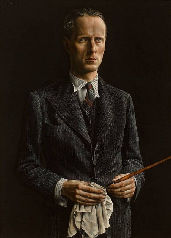 Willink Carel Self Portrait With Brush And White Cloth