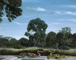 Peinture sur toile de Willink Carel Snake Garden reproduction peinte à la main