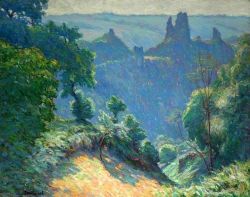 Wynford Dewhurst, An Ancient Stronghold In France 1910 reproduction peinte à la main