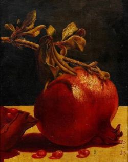 Yajuro Takashima Pomegranate reproduction peinte à la main