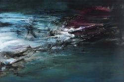 Peinture sur toile de Zao Wou-ki 07-06-1963 reproduction peinte à la main