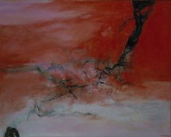 Peinture sur toile de Zao Wou-ki 10 January 2001 reproduction peinte à la main