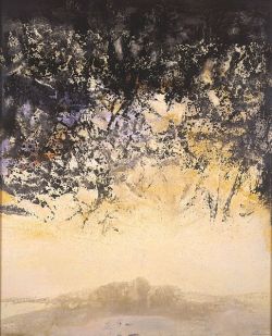 Peinture sur toile de Zao Wou-ki 11-11-1996 reproduction peinte à la main