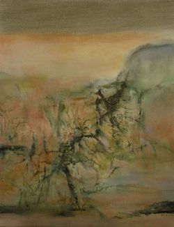 Peinture sur toile de Zao Wou-ki 12-12-2000 reproduction peinte à la main