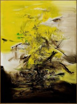 Peinture sur toile de Zao Wou-ki 17-07-1967 reproduction peinte à la main