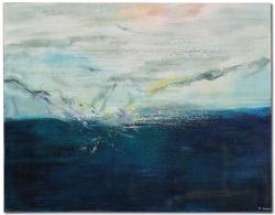 Peinture sur toile de Zao Wou-ki 18-06-2001 reproduction peinte à la main