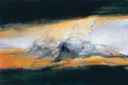 Peinture sur toile de Zao Wou-ki 18-10-1998 reproduction peinte à la main