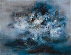 Peinture sur toile de Zao Wou-ki 19-11-1959 reproduction peinte à la main