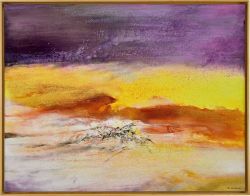 Peinture sur toile de Zao Wou-ki 20-06-2000 reproduction peinte à la main