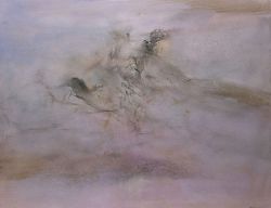Peinture sur toile de Zao Wou-ki 24-02-2002 reproduction peinte à la main