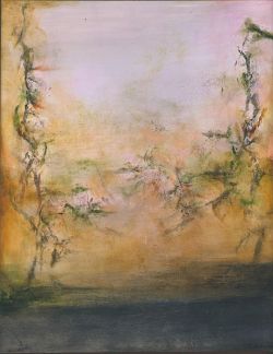 Peinture sur toile de Zao Wou-ki 25-05-2001 reproduction peinte à la main