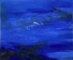 Peinture sur toile de Zao Wou-ki 25-10-2002 reproduction peinte à la main