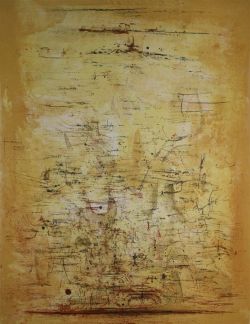 Peinture sur toile de Zao Wou-ki Flying Birds - 1954 reproduction peinte à la main