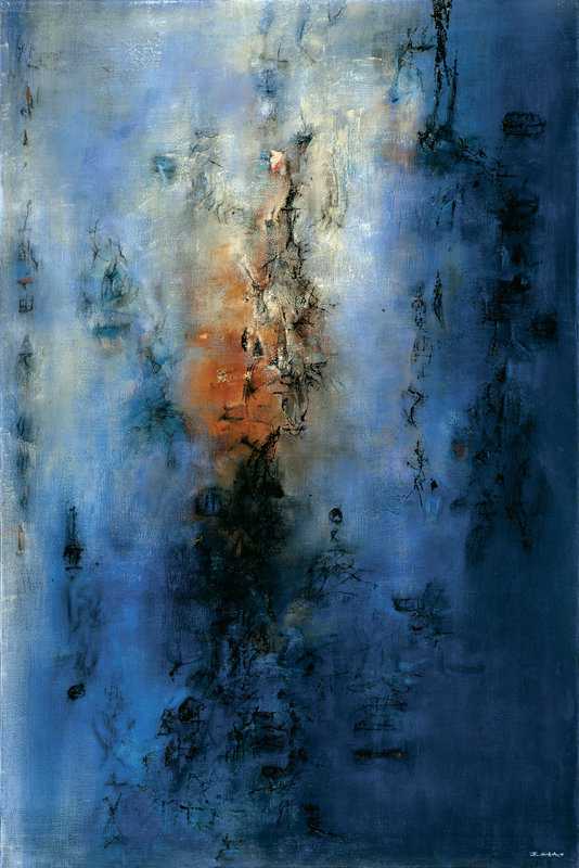 Zao Wou-ki Hommage A Chu Yun - 1955