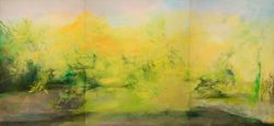 Peinture sur toile de Zao Wou-ki Hommage Mon Ami Jean-paul Riopel reproduction peinte à la main