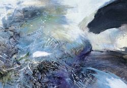 Peinture sur toile de Zao Wou-ki Hommage Ren Char reproduction peinte à la main