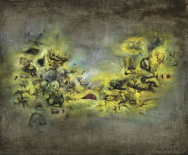Zao Wou-ki Jardin De Mon Pere - My Father S Garden - 1955