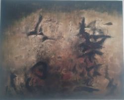 Peinture sur toile de Zao Wou-ki Nous Deux 1957 reproduction peinte à la main