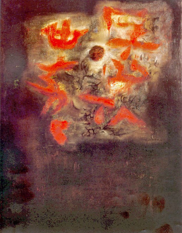 Zao Wou-ki Nuage 1956 Huile Sur Toile 1956 130 X 97 Cm