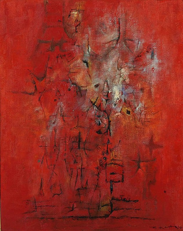 Zao Wou-ki Soleil Brillant Travers La Foret 1954