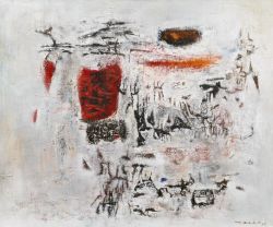 Peinture sur toile de Zao Wou-ki Temps Calme - 1957 reproduction peinte à la main