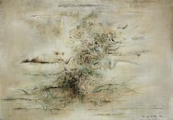Peinture sur toile de Zao Wou-ki Untitled 1958. reproduction peinte à la main