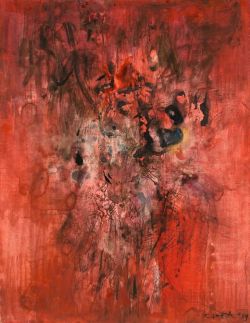 Peinture sur toile de Zao Wou-ki Untitled 1959 reproduction peinte à la main