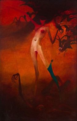 Peinture sur toile de Zdzislaw Beksinski Untitled Mhs reproduction peinte à la main