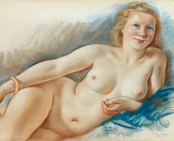Zinaida Serebriakova Reclining Nude 1939 reproduction peinte à la main