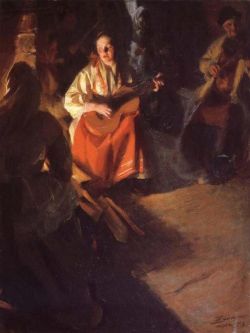 Peinture sur toile de Zorn Anders A Musical Family 1905 reproduction peinte à la main