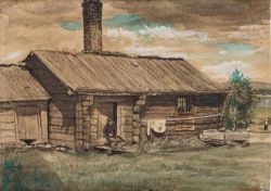 Peinture sur toile de Zorn Anders Cottage In Mora Sweden reproduction peinte à la main
