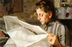 Peinture sur toile de Zorn Anders Emma Zorn Reading reproduction peinte à la main