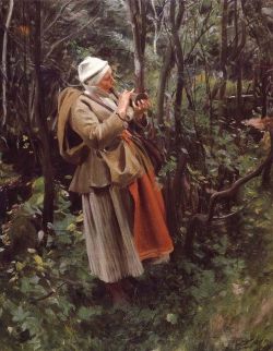 Peinture sur toile de Zorn Anders En Hornlat 1905 reproduction peinte à la main