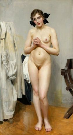 Peinture sur toile de Zorn Anders Fourteen Years I Think That I Was Given reproduction peinte à la main