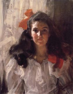 Peinture sur toile de Zorn Anders Fraulein Marie Cohn 1900 reproduction peinte à la main