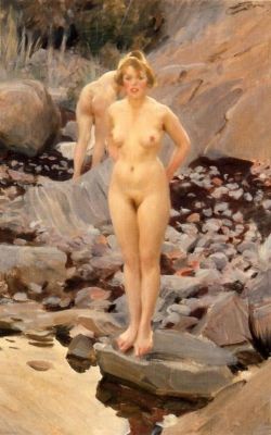 Peinture sur toile de Zorn Anders Helga 1917 reproduction peinte à la main