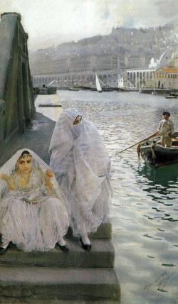 Peinture sur toile de Zorn Anders I Algers Hamn reproduction peinte à la main