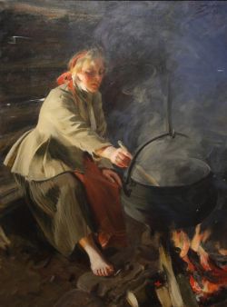Peinture sur toile de Zorn Anders In The Cookhouse reproduction peinte à la main