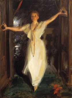 Peinture sur toile de Zorn Anders Isabella Stewart Gardner In Venice 1894 reproduction peinte à la main