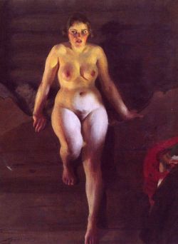 Peinture sur toile de Zorn Anders Loftsangen 1919 reproduction peinte à la main
